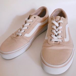 VANS Pale Pink Low Top Canvas Sneakers Size Women’s 8.5